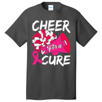 Cheer For Cure Pink Ribbon Awareness Women Basic T-shirt | Artistshot