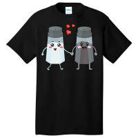 Salt And Pepper Shaker Couple Gift For Chefs And Cooks Basic T-shirt | Artistshot