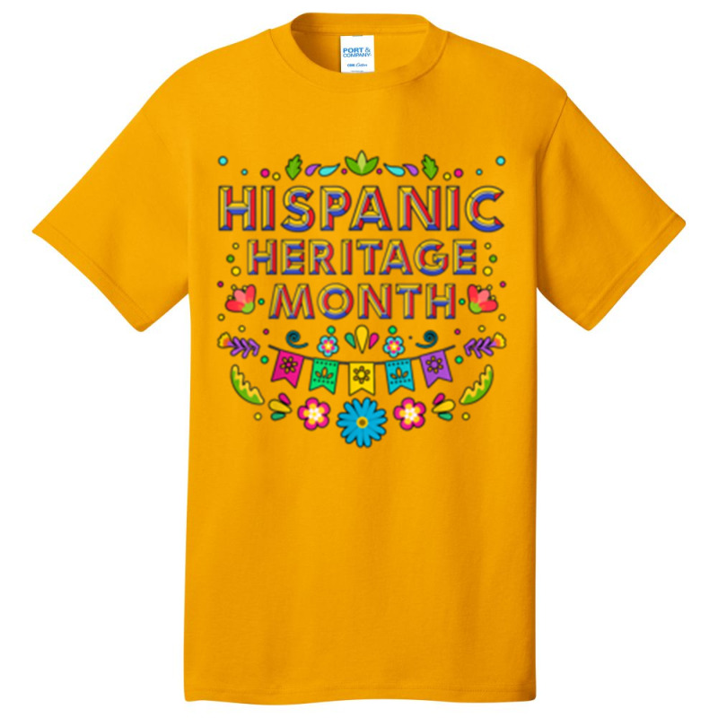 National Hispanic Heritage Month Basic T-shirt by JENNYKISS | Artistshot