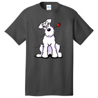 White Schnauzer Sweetheart Gift Basic T-shirt | Artistshot