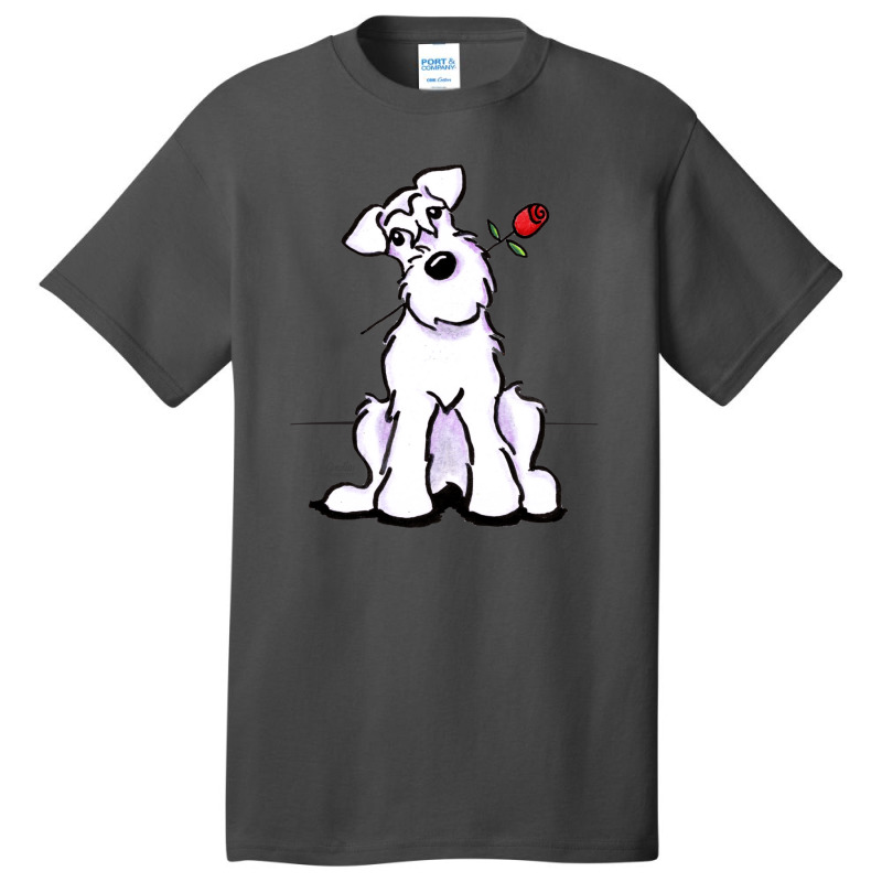 White Schnauzer Sweetheart Gift Basic T-shirt | Artistshot