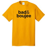 Bad & Boujee Minimal T-shirt & Stickers - Hip-hop Lover Music Lover 1 Basic T-shirt | Artistshot