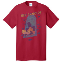 Womens 90s Hey Arnold On The Lookout V-neck Basic T-shirt | Artistshot