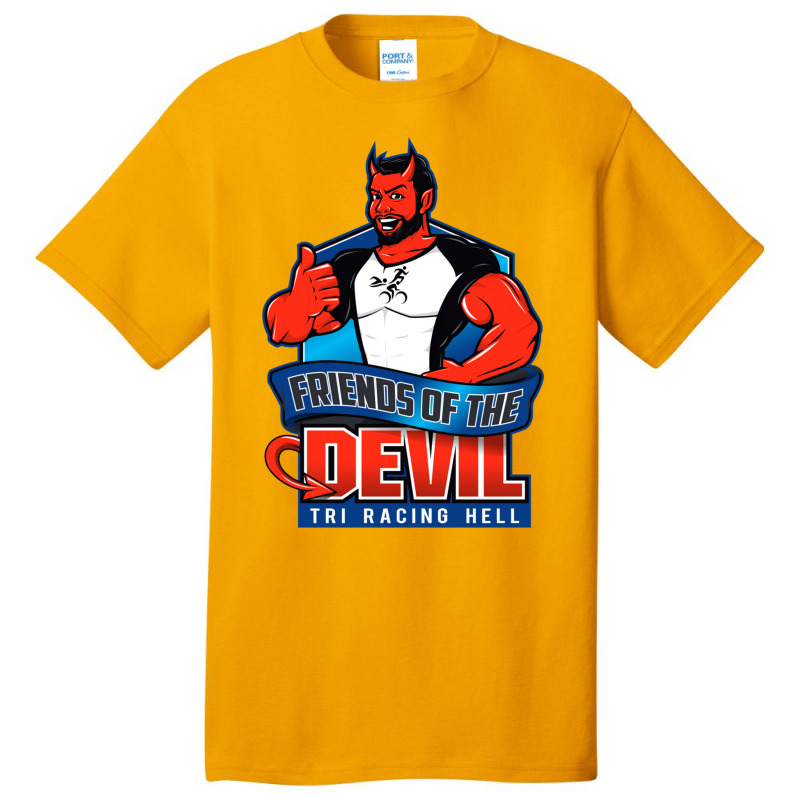 Friends Of The Devil Basic T-shirt by YAMARIMULERO | Artistshot