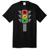 Traffic Lights (stop Basic T-shirt | Artistshot