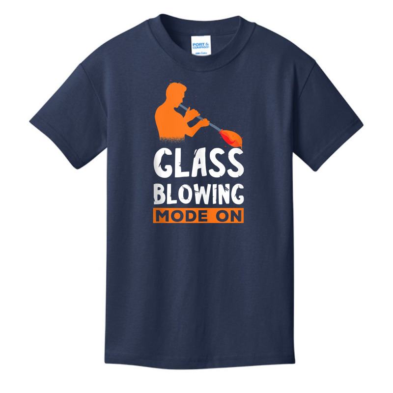 Glass Blowing Mode On Glassblower Blowpipe Glassworking Tank Top Basic Youth T-shirt by cm-arts | Artistshot