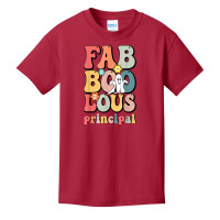 Fab Boo Lous Principal School Principal Groovy Halloween Basic Youth T-shirt | Artistshot