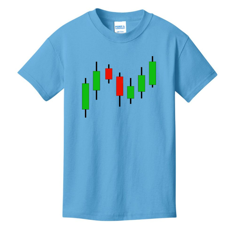 Candlestick Stock Market Graph Basic Youth T-shirt by cm-arts | Artistshot