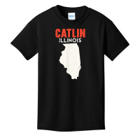 Catlin Illinois Usa State America Travel Illinoisan T Shirt Basic Youth T-shirt | Artistshot