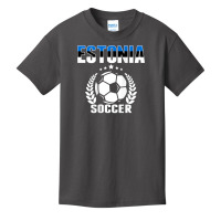 Estonia Soccer Fans Jersey   Proud Estonian Football Lovers T Shirt Basic Youth T-shirt | Artistshot