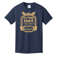 King Born In October 1989 Is A Combination King Birthday Gif T Shirt Basic Youth T-shirt | Artistshot