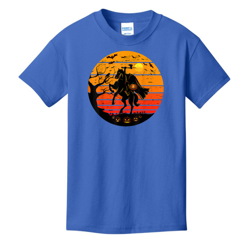 Headless Horseman Urban Legend Shirt Halloween Pumpkin T Shirt Basic Youth T-shirt by cm-arts | Artistshot