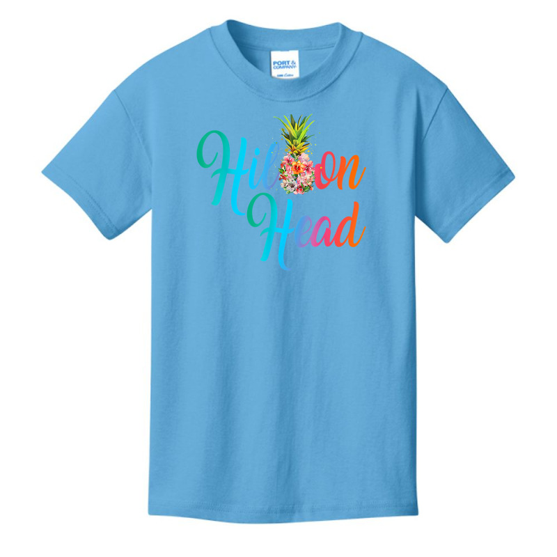 Pineapple Flowers Hilton Head Vintage Carolina Floral T Shirt Basic Youth T-shirt | Artistshot