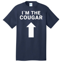 I´m With The Cougar Humor Halloween Birthday Gift Basic T-shirt | Artistshot