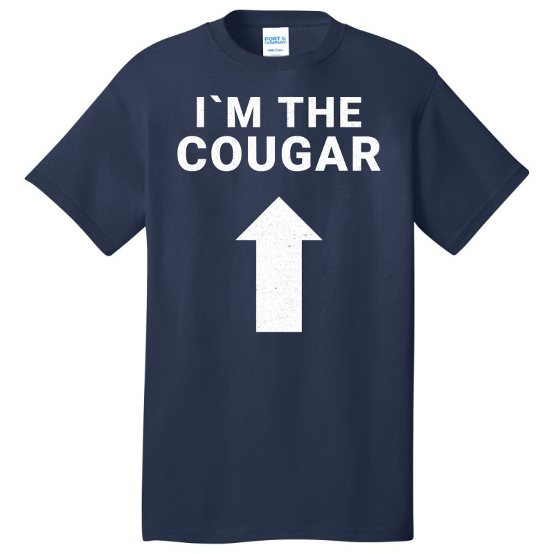 I´m With The Cougar Humor Halloween Birthday Gift Basic T-shirt by thutrinh | Artistshot