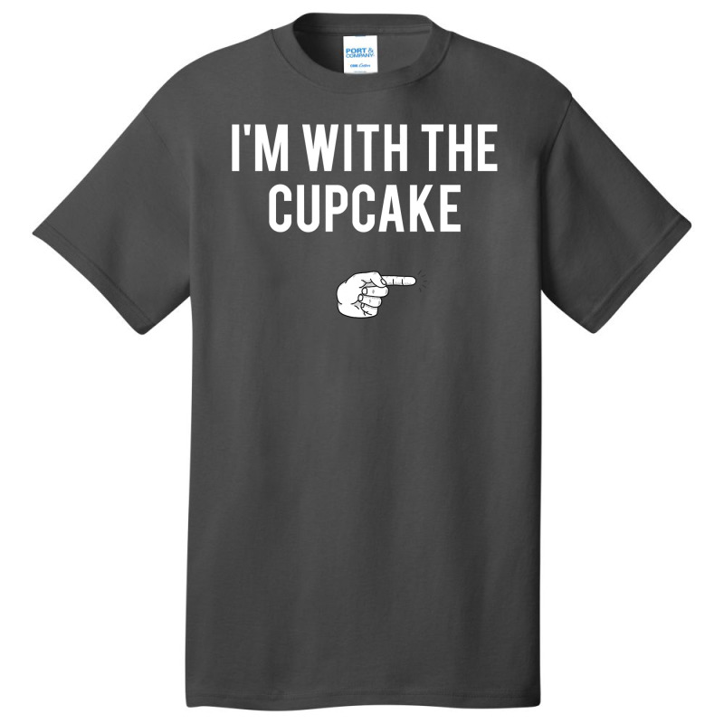 I'm With The Cupcake Halloween Costume Funny Couples Basic T-shirt | Artistshot