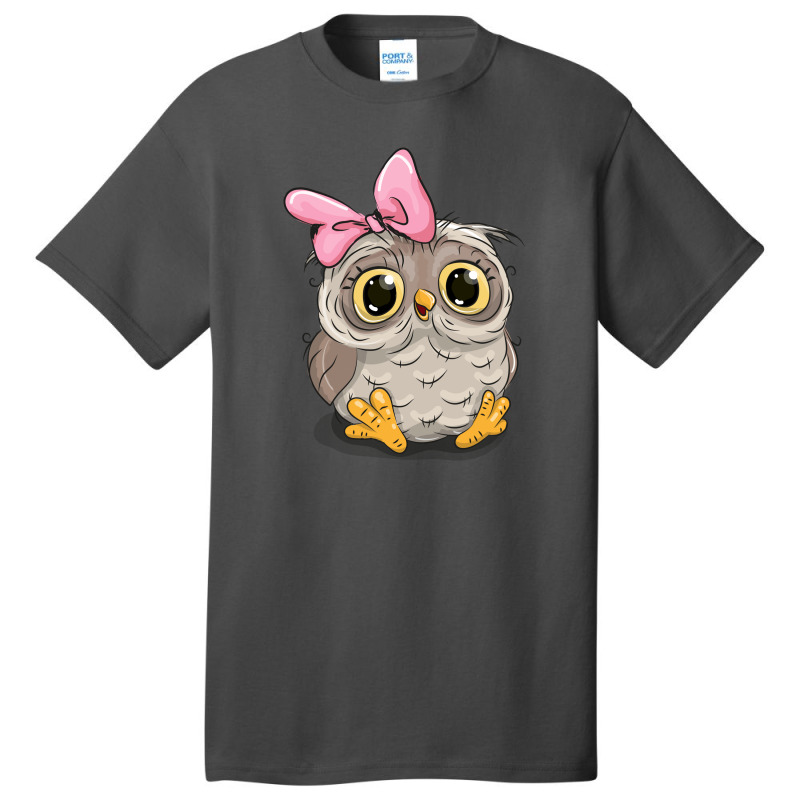 Baby Owl Basic T-shirt by meritanila | Artistshot