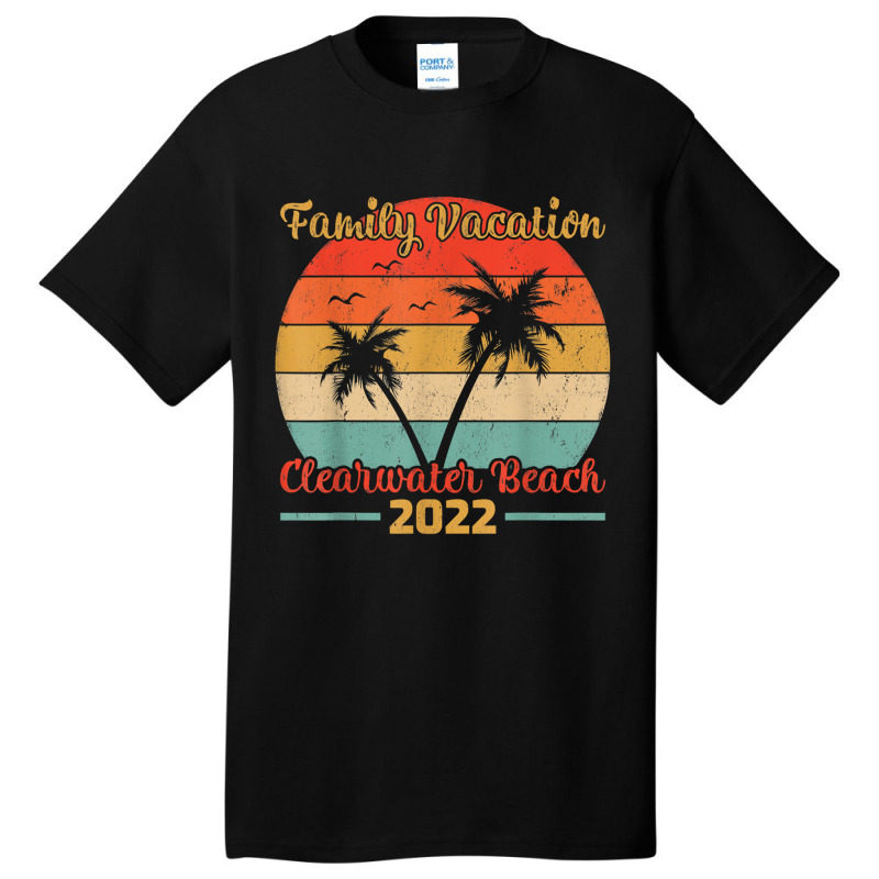 Vintage Style Family Vacation 2022 Florida Clearwater Beach Basic T-shirt by Christine R Cross | Artistshot