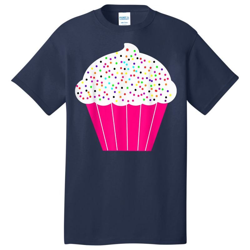 Cupcake Fun Food Costume T Shirt White Frosting Sprinkles Basic T-shirt | Artistshot