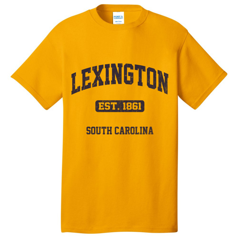 Lexington South Carolina Sc Vintage State Athletic Style Sweatshirt Basic T-shirt by cm-arts | Artistshot