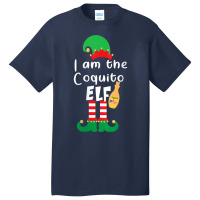 Womens Coquito Elf Funny Puerto Rico Matching Christmas Bilingual V Ne Basic T-shirt | Artistshot