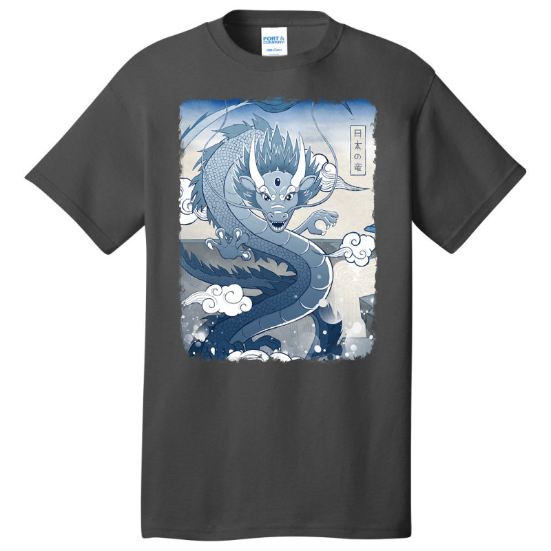 Blue Dragon (3) Basic T-shirt by Kenlofu52 | Artistshot