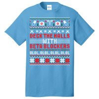 Deck The Halls Beta Blockers Nurse Christmas Ugly Sweater Long Sleeve Basic T-shirt | Artistshot