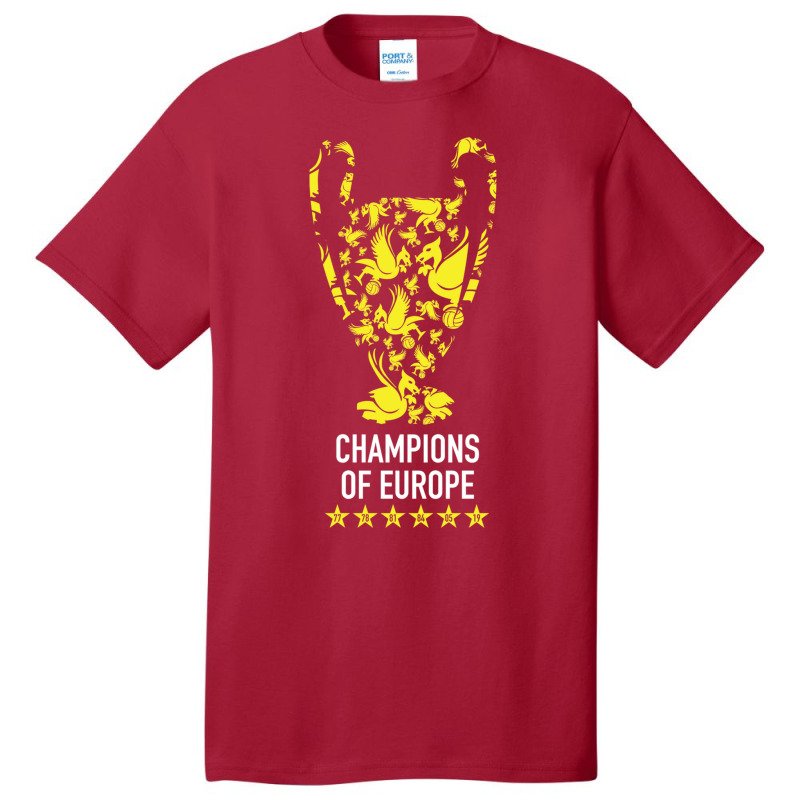 Liverpool Trophy Champions Of Europe Squad, Design Sports Basic T-shirt | Artistshot