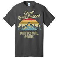 Vintage Great Smoky Mountains National Park Mountain T Basic T-shirt | Artistshot