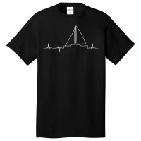 Sailboat Heartbeat Funny Sail Wear Sailor Gifts For Sailing T Shirt Basic T-shirt | Artistshot