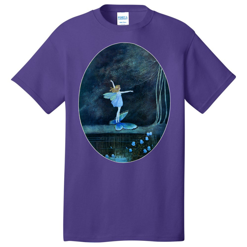 Butterfly Ride Fairyland Of Ida Rentoul Outhwaite Fantasy Long Sleeve Basic T-shirt by cm-arts | Artistshot