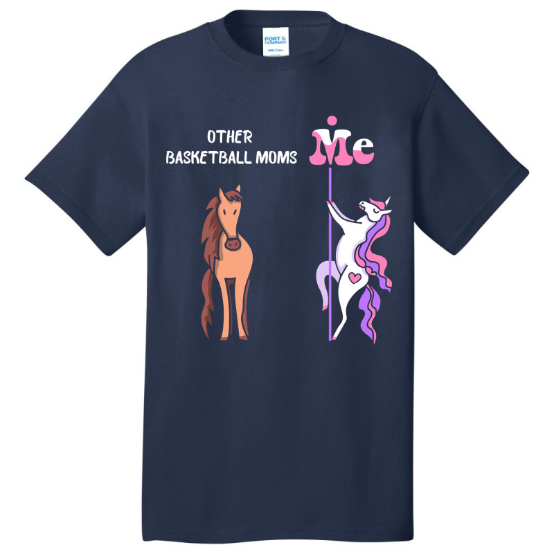 Other Basketball Moms Me Tee Unicorn Basketball Mom Funny Gift Idea Ba Basic T-shirt | Artistshot