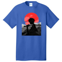 Samurai With Sunset Basic T-shirt | Artistshot