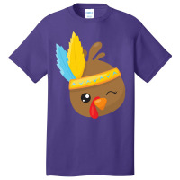 Thanksgiving Turkey Thanksgiving Turkey, Brown Turkey, Feathers Basic T-shirt | Artistshot