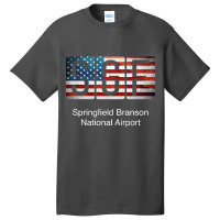 Sgf Springfield Branson National Airport Basic T-shirt | Artistshot