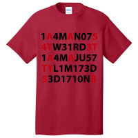 I’m Not Weird, I’m Just Limited Edition  1 4m N07 W31rd 1 4m Ju57  Basic T-shirt | Artistshot