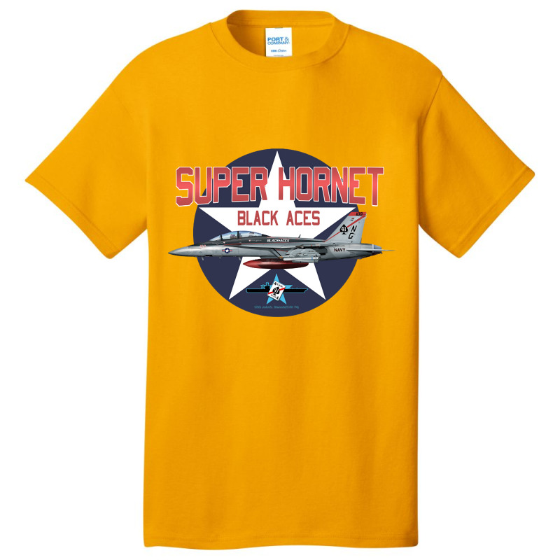 Super Hornet F18 Basic T-shirt by bummercaught | Artistshot