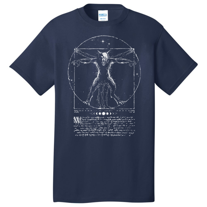 Vitruvian Wolfman Basic T-shirt by Quick Scully | Artistshot