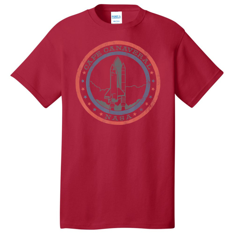 Cape Canaveral Lift Off Red And Blue Basic T-shirt | Artistshot