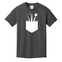 Funny Dental Instruments In Pocket Dentist Basic Youth T-shirt | Artistshot