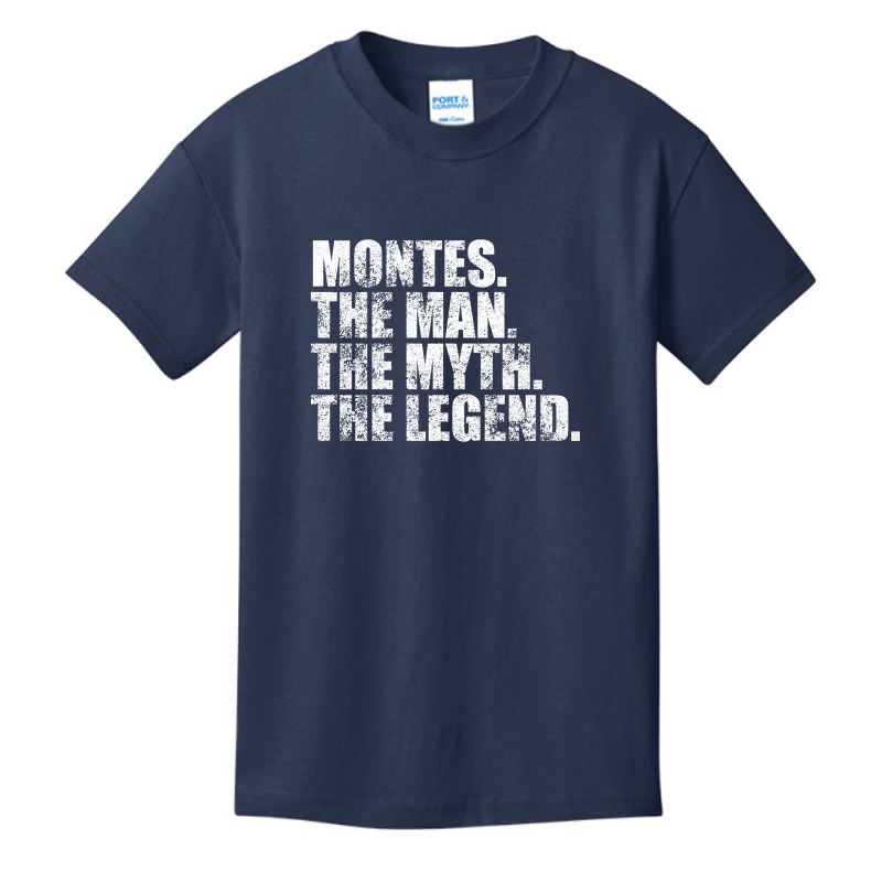 Montes Legend Montes Family Name Montes Last Name Montes Surname Monte Basic Youth T-shirt | Artistshot