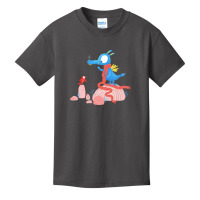 Dragon & Bird - Learn To Fly. Pink Basic Youth T-shirt | Artistshot