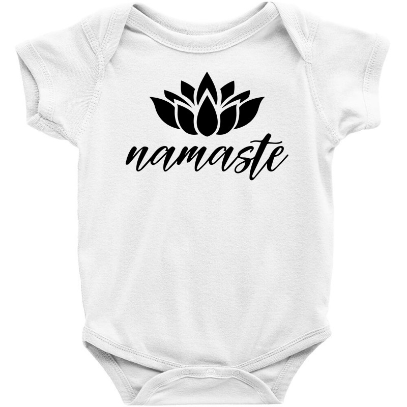 Namaste Lotus For Light Baby Bodysuit by autlu2024 | Artistshot