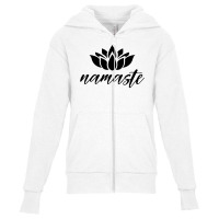 Namaste Lotus For Light Youth Zipper Hoodie | Artistshot