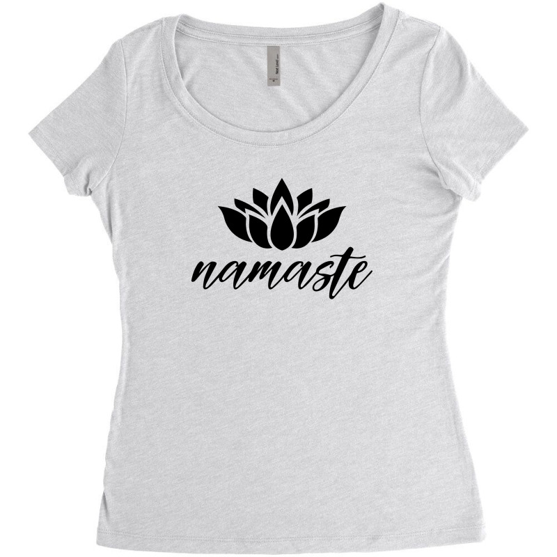 Namaste Lotus For Light Women's Triblend Scoop T-shirt by autlu2024 | Artistshot