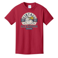 Retro Bald Eagle Alexandria Louisiana Vintage Limited Edition Basic Youth T-shirt | Artistshot