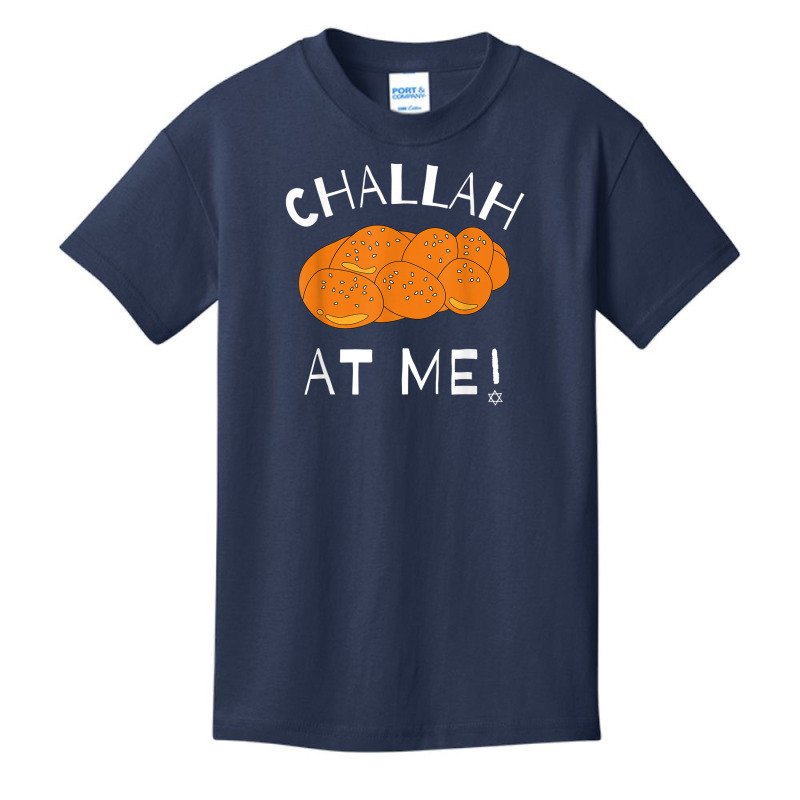 Challah At Me Rosh Hashanah Jewish Hanukkah Basic Youth T-shirt | Artistshot