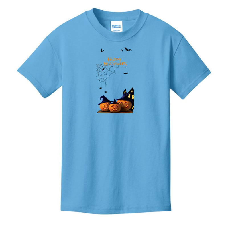 Halloween Poster Paper Jack O Lantern Halloween Pictures 22f4dd51a86e4 Basic Youth T-shirt | Artistshot