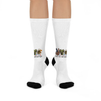 Western Peace Love Bald Head Eagle Head Crew Socks | Artistshot