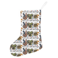 Western Peace Love Bald Head Eagle Head Holiday Stocking | Artistshot